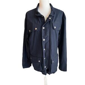 Sisley navy utility jacket casual men's gorpcore neutral preppy blokecore